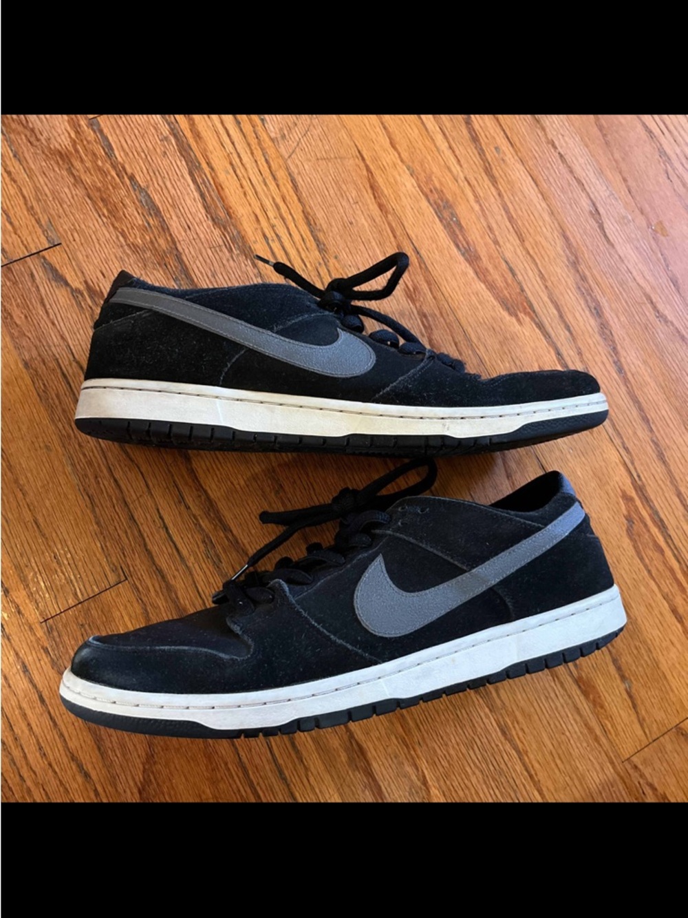 Nike SB Dunk Low Premium IW Black Light Graphite 819674-001 Skateboarding Sz 14